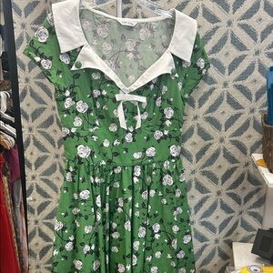 Chic Star Green Floral Dress